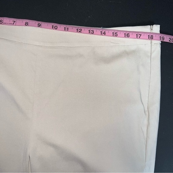 Talbots Pants Women Size 16 Petite Chatham Crop Capri Beige Tan Khaki B4 - Picture 6 of 12